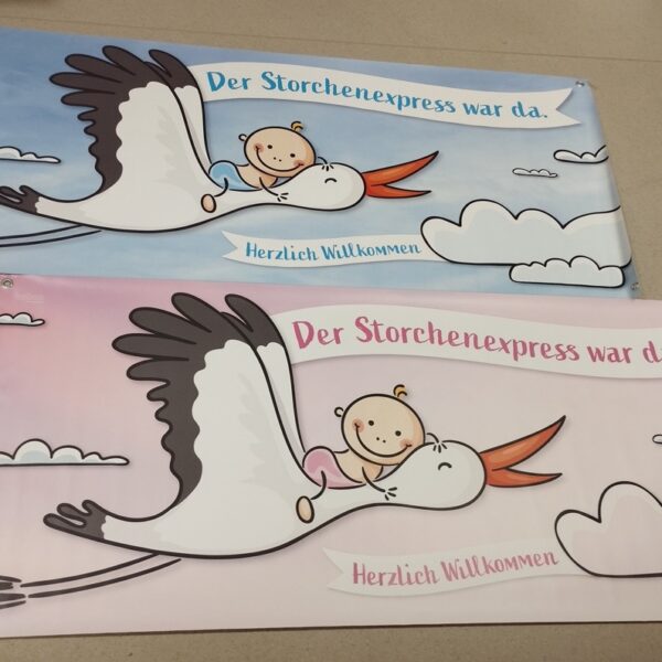 Storch Banner Herzlich Willkommen