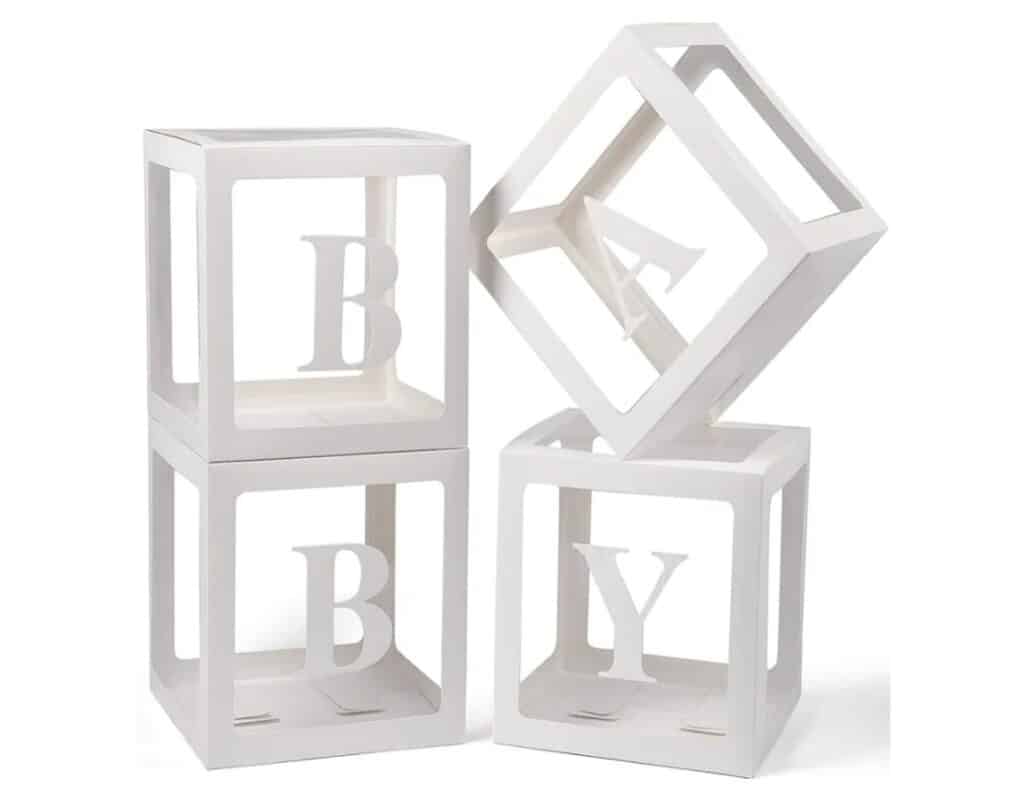 Baby Deko Box weiß